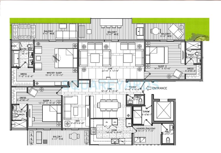 Other, m3m-golf-estate 3 Bedroom 3005 Sq.Ft. Apartment In Sector 65 Gurgaon 8951753