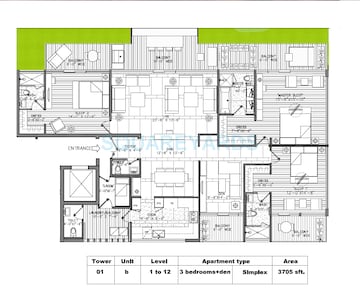  3 BHK Apartment at M3M Golf Estate, Sector 65 – for Sale