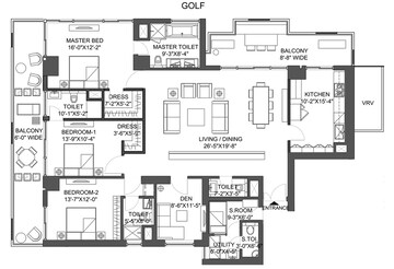  3 BHK Apartment at M3M Golf Estate Fairway West, Sector 65 – for Sale