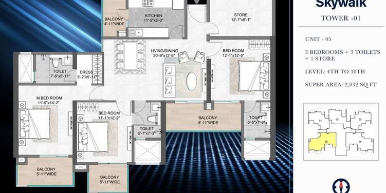m3m heights apartment 3 bhk 2032sqft 20202522152529