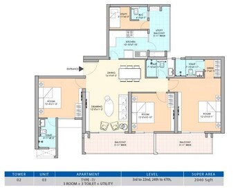 3 BHK Apartment at M3M Heights, Sector 65 – for Sale
