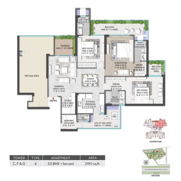  3 BHK Apartment at M3M Mansion, Sector 113 – for Sale