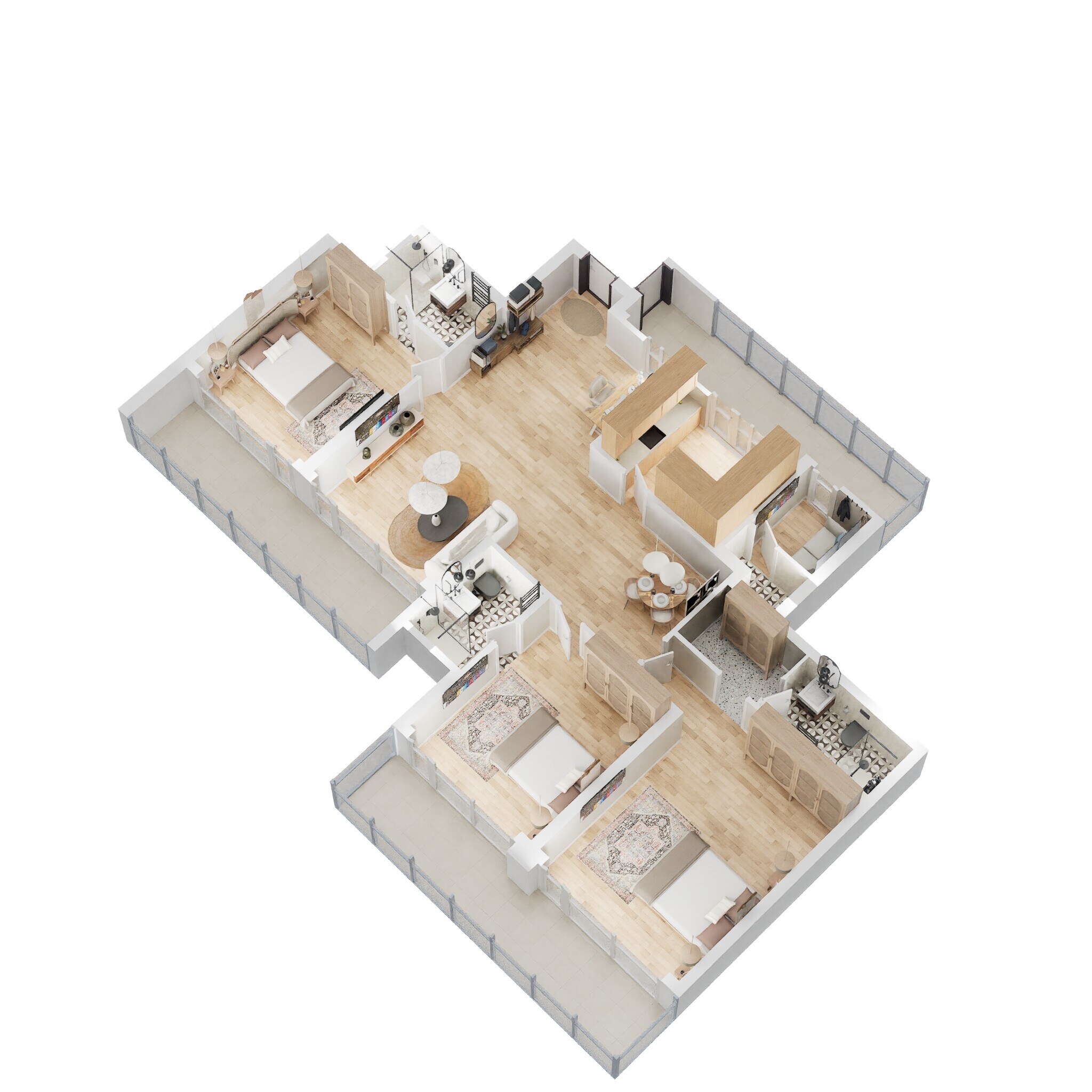 3 BHK 2190 Sq. Ft. Apartment