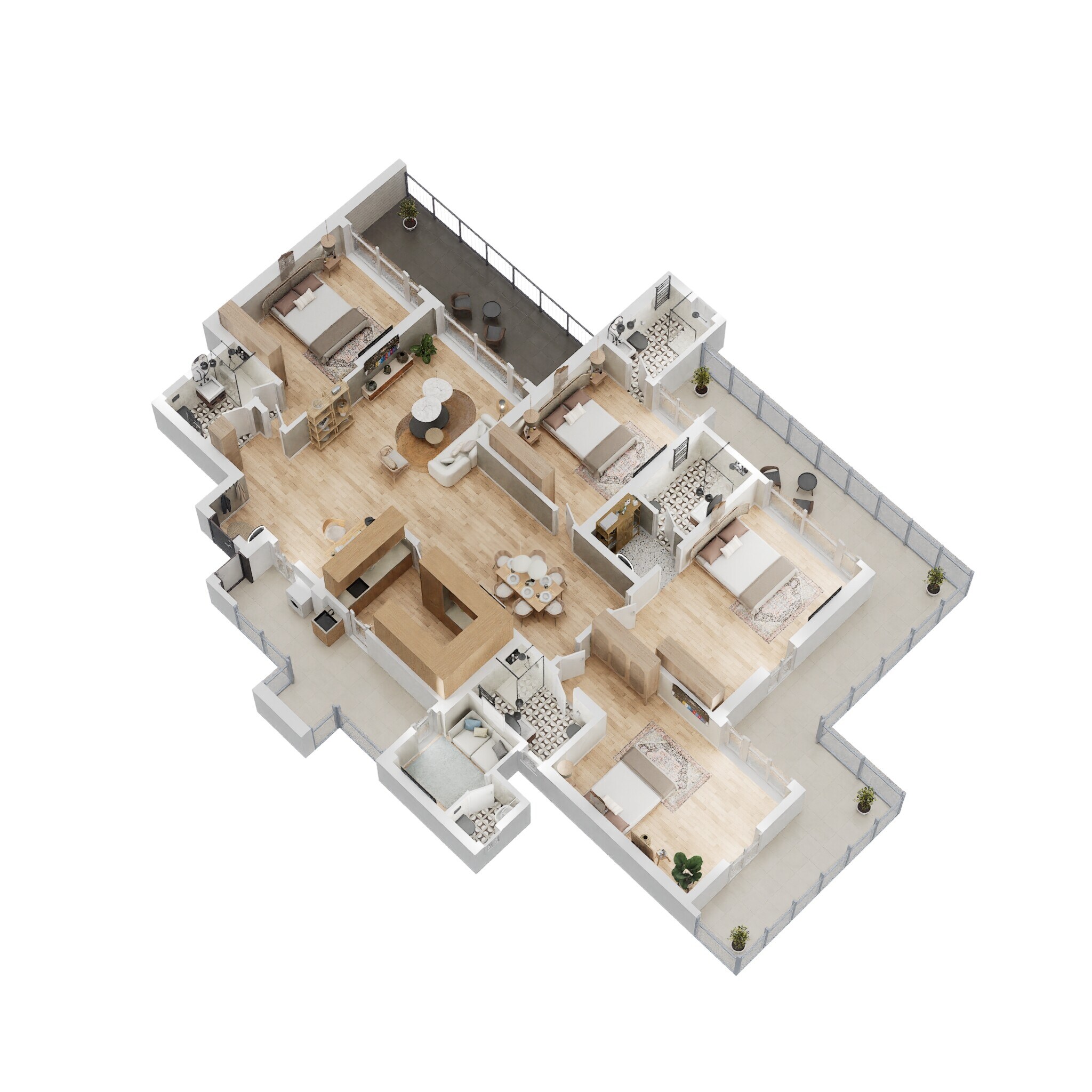 4 BHK 3230 Sq. Ft. Apartment