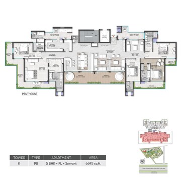  5 BHK Penthouse at M3M Mansion, Sector 113 – for Sale