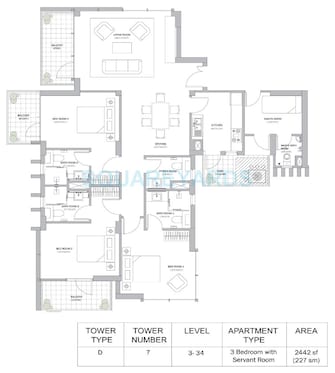 3 BHK Apartment For Resale in M3M Merlin Sector 67 Gurgaon  7318428