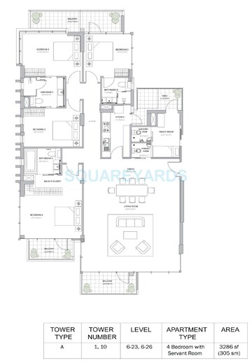  4 BHK Apartment at M3M Merlin, Sector 67 – for Sale