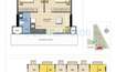 M3M One Key Resiments Commercial 2 BHK Layout