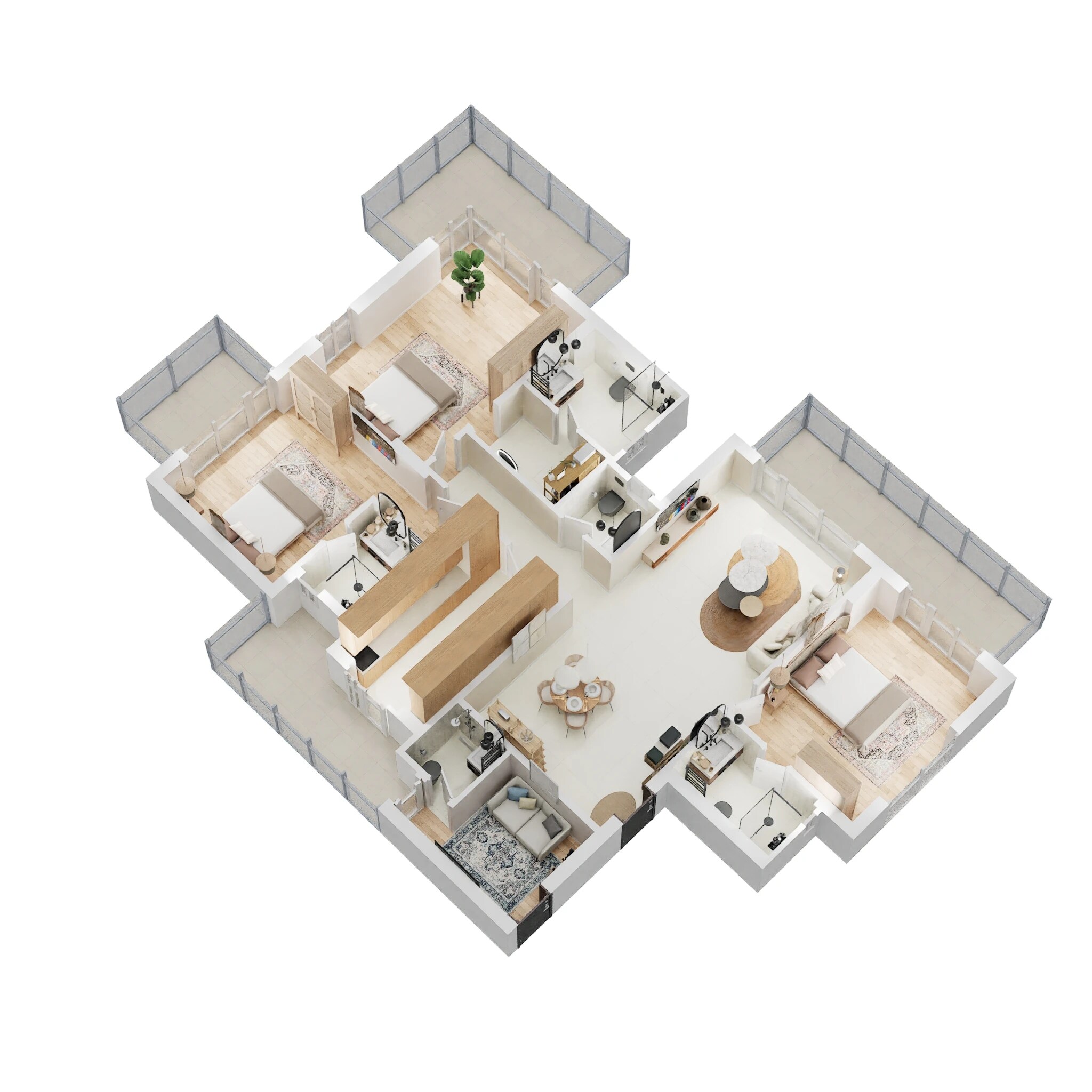 3 BHK 2398 Sq. Ft. Apartment