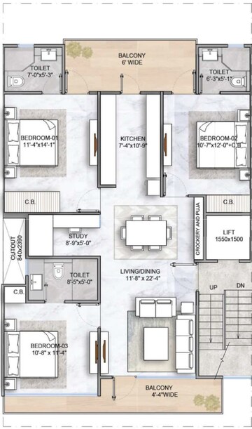  3 BHK Apartment at M3M Soulitude, Sector 89 – for Sale
