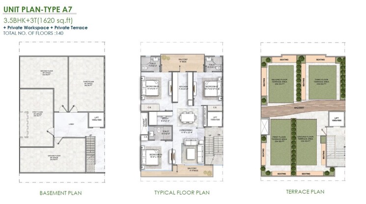 Other, m3m-soulitude 3 Bedroom 1704 Sq.Ft. Apartment In Sector 89 Gurgaon 9200023