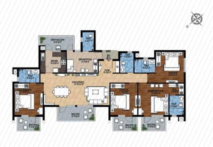 Other, m3m-woodshire 4 Bedroom 2768 Sq.Ft. Apartment In Sector 107 Gurgaon 8781773