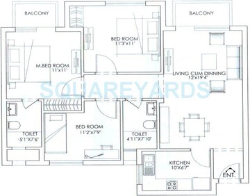  3 BHK Apartment at Mahindra Aura, Sector 110a – for Sale