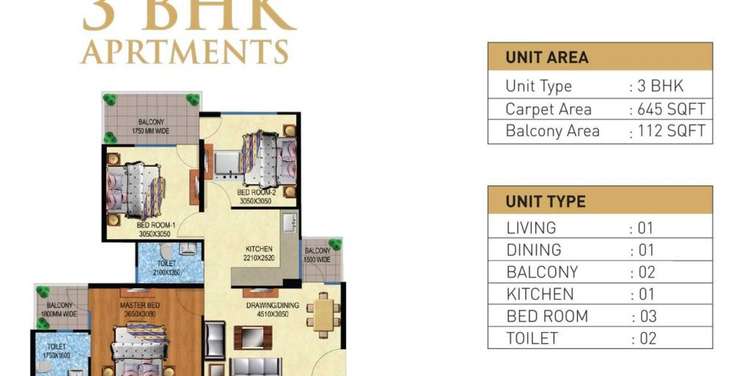 mahira homes 95 apartment 3 bhk 645sqft 20211108131138