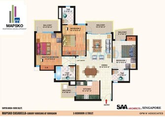 3 BHK Apartment For Resale in Mapsko Casa Bella-Apartments Sector 82 Gurgaon  6590301