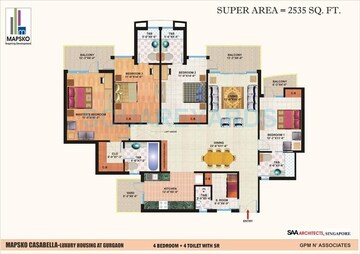  4 BHK Apartment at Mapsko Casa Bella-Apartments, Sector 82 – for Sale