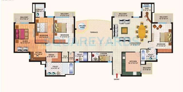 mapsko casa bella apartments penthouse 4bhk 3250sqft 1