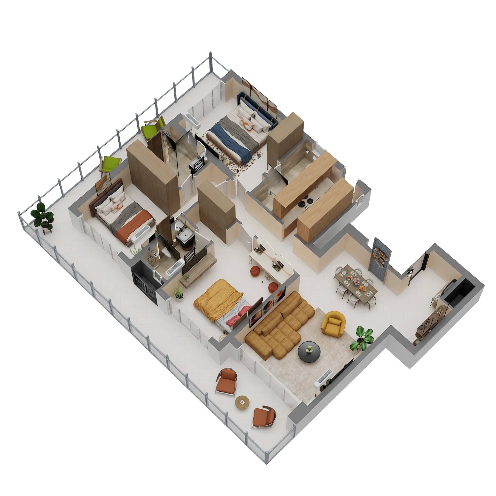 3 BHK 2693 Sq. Ft. Apartment