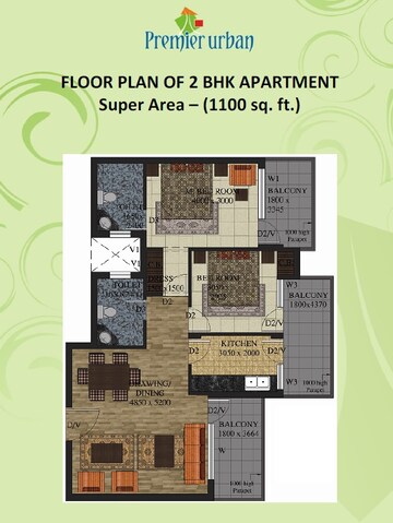 2 BHK Apartment at Maxworth Premier Urban, Chander Nagar – for Rent