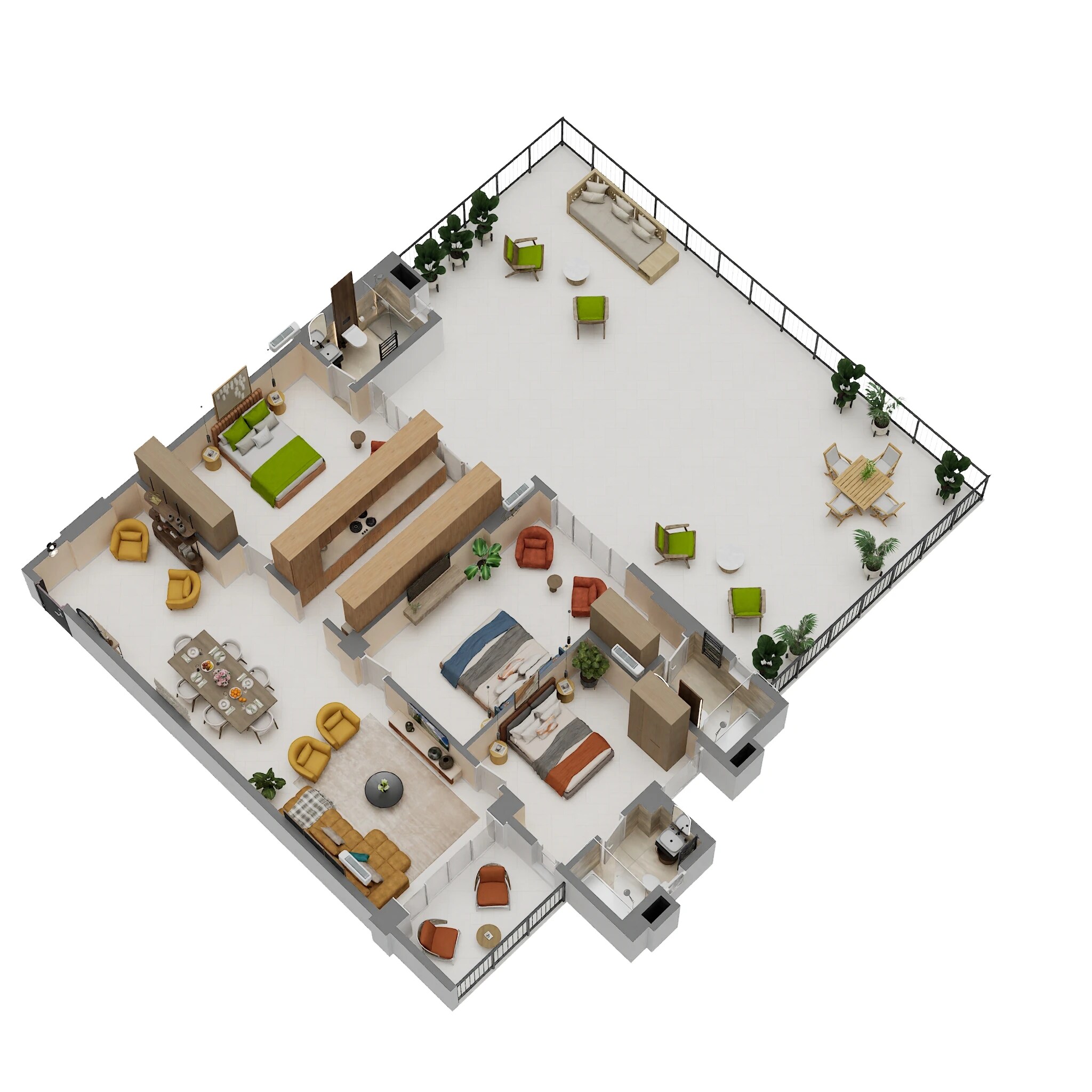 3 BHK 1895 Sq. Ft. Apartment
