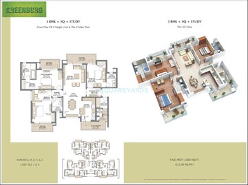  3 BHK Apartment at Microtek Greenburg, Sector 86 – for Sale