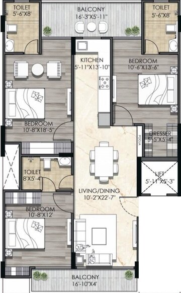  3 BHK Builder Floor at MRG Crown, Sector 106 – for Sale