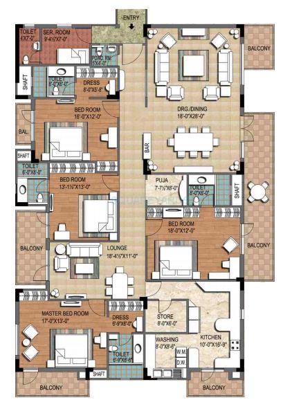 4 BHK 4055 Sq. Ft. Apartment