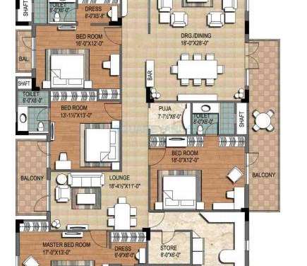 ninex city apartment 4bhk block b 4055sqft 1