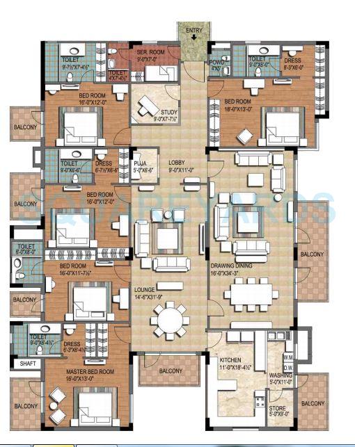 ninex city apartment 5bhk block a 5050sqft 1