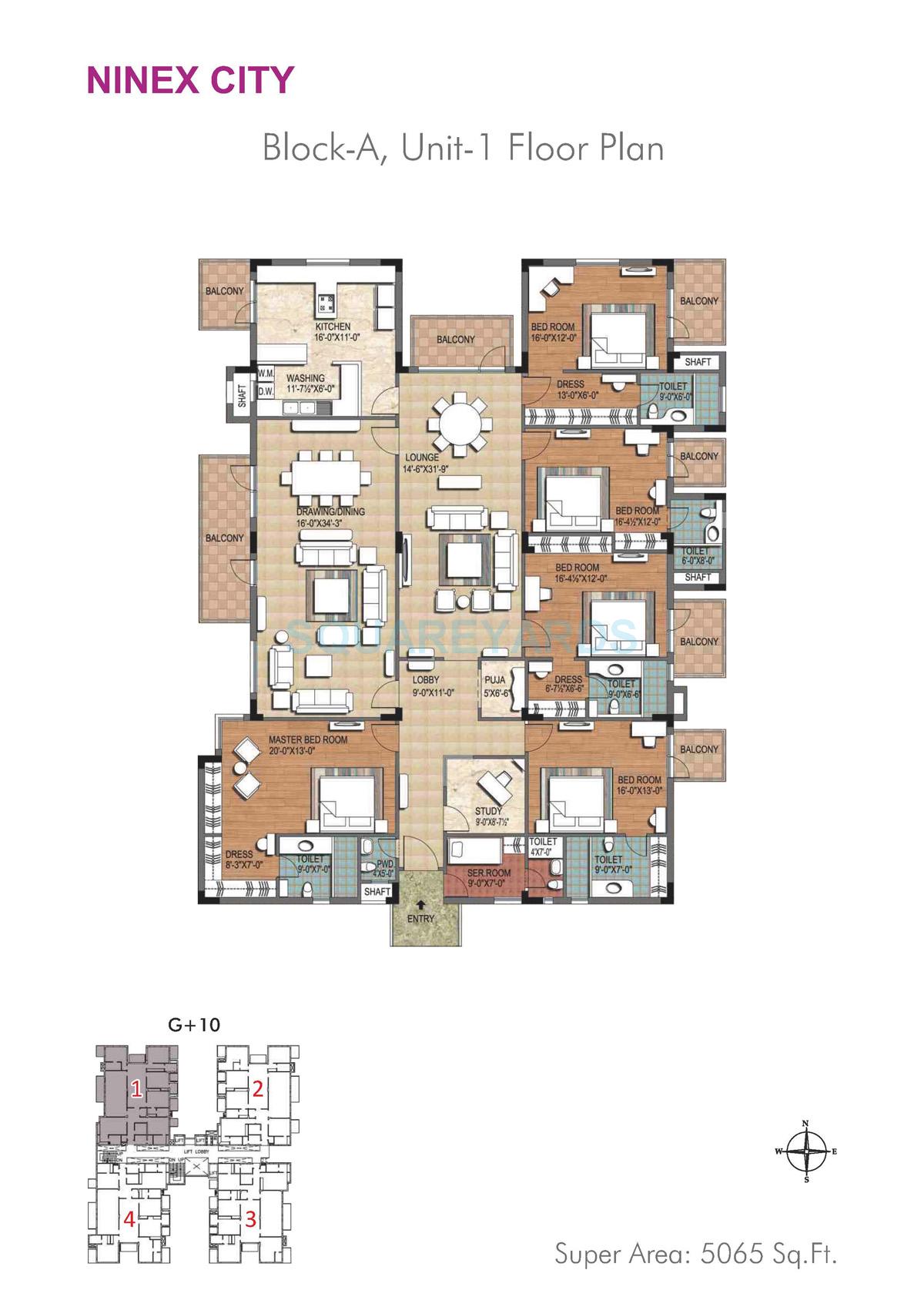 ninex city apartment 5bhk block a 5065sqft 1