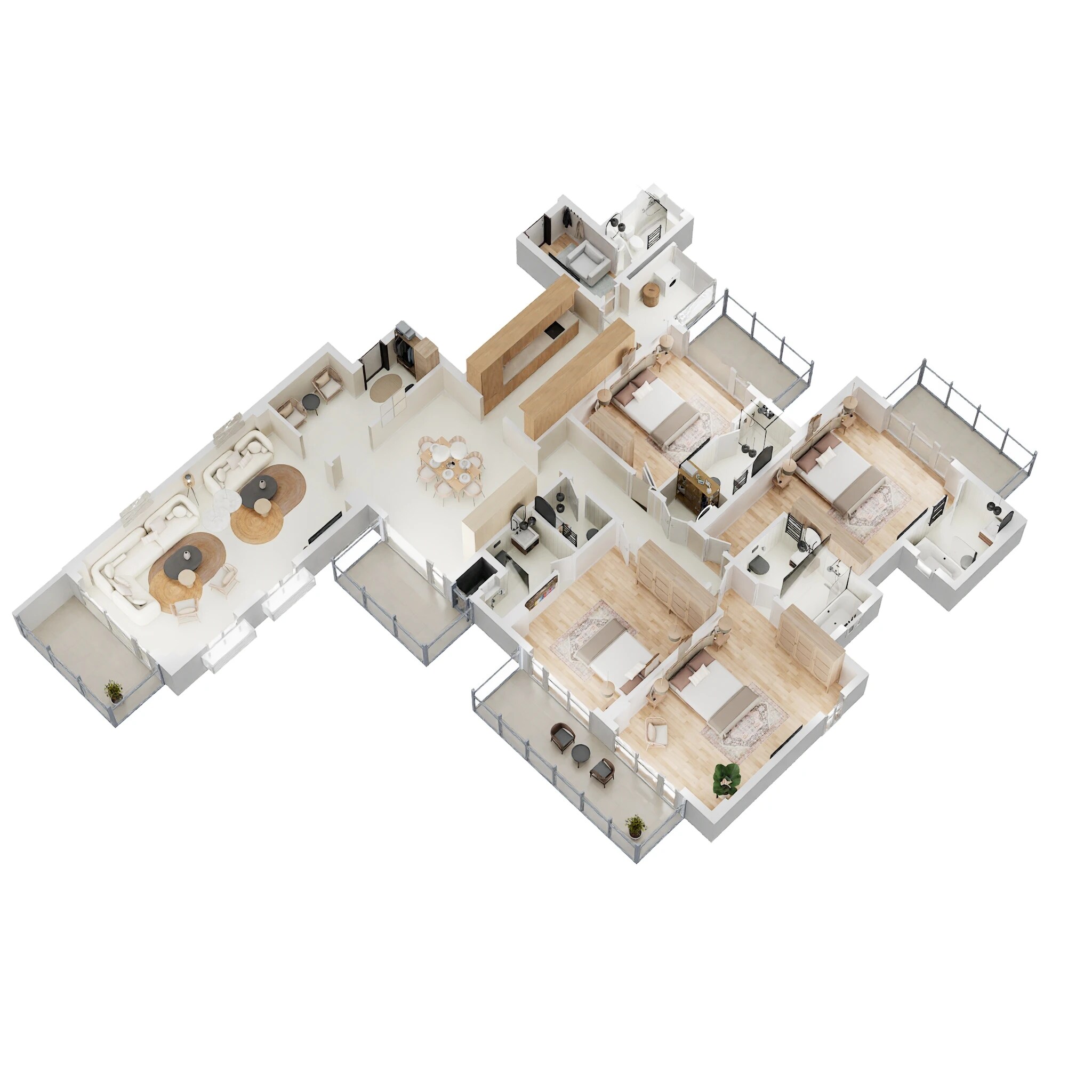 4 BHK 3435 Sq. Ft. Apartment