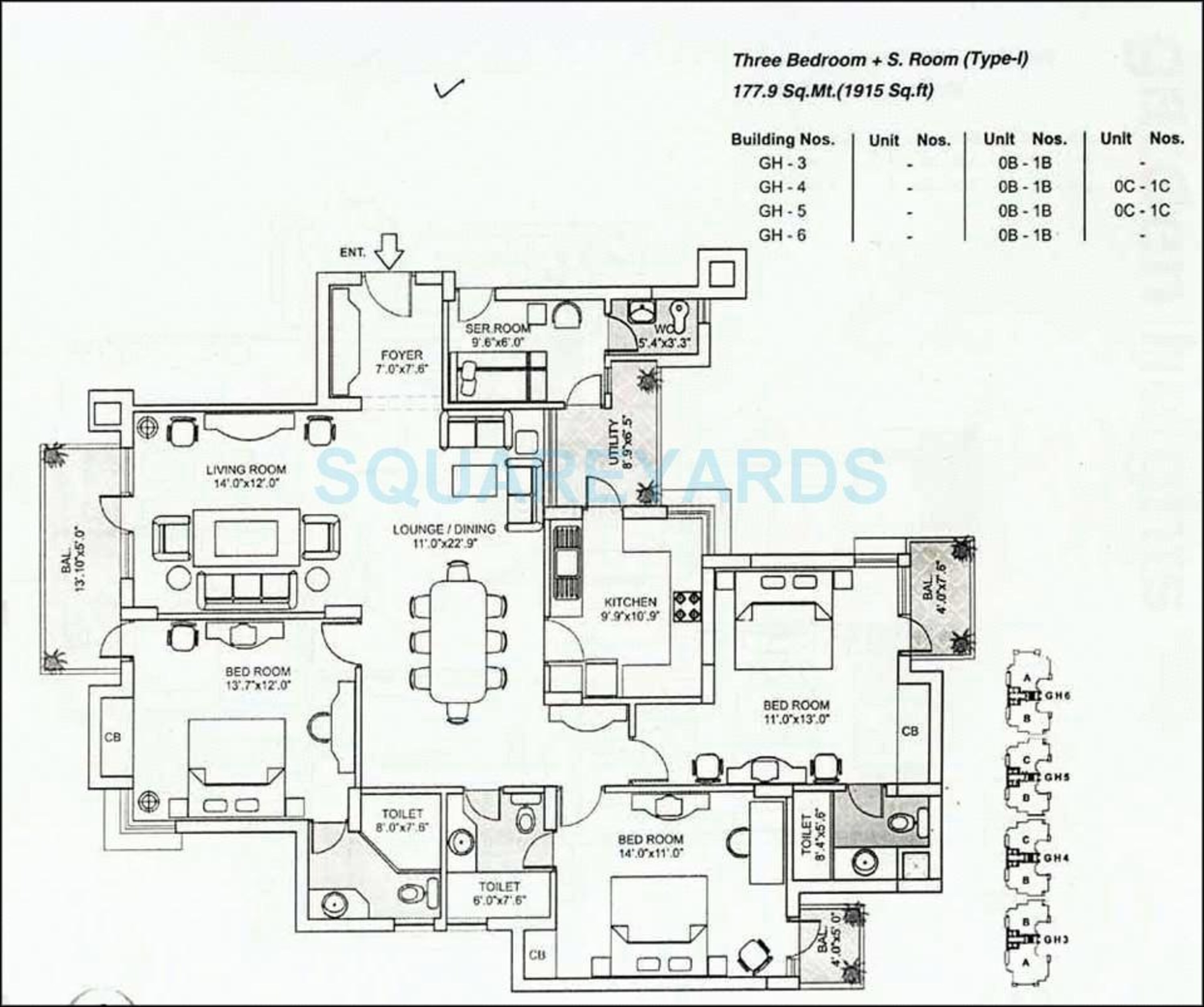 orchid gardens apartment 3bhk 1915sqft 1