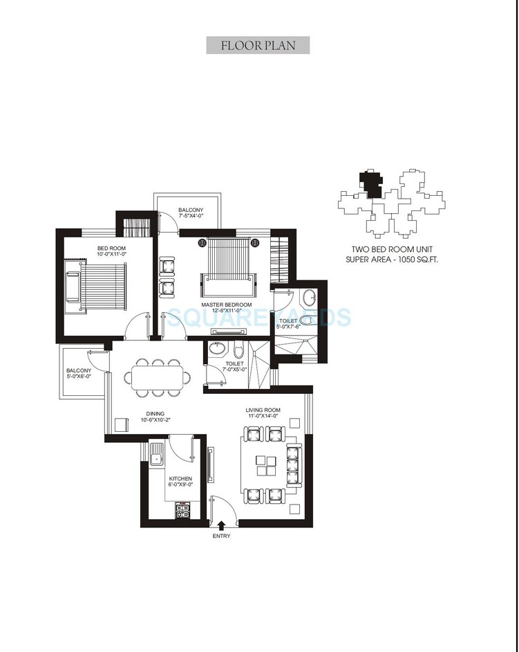 orris aster court apartment 2bhk 1050sqft 1