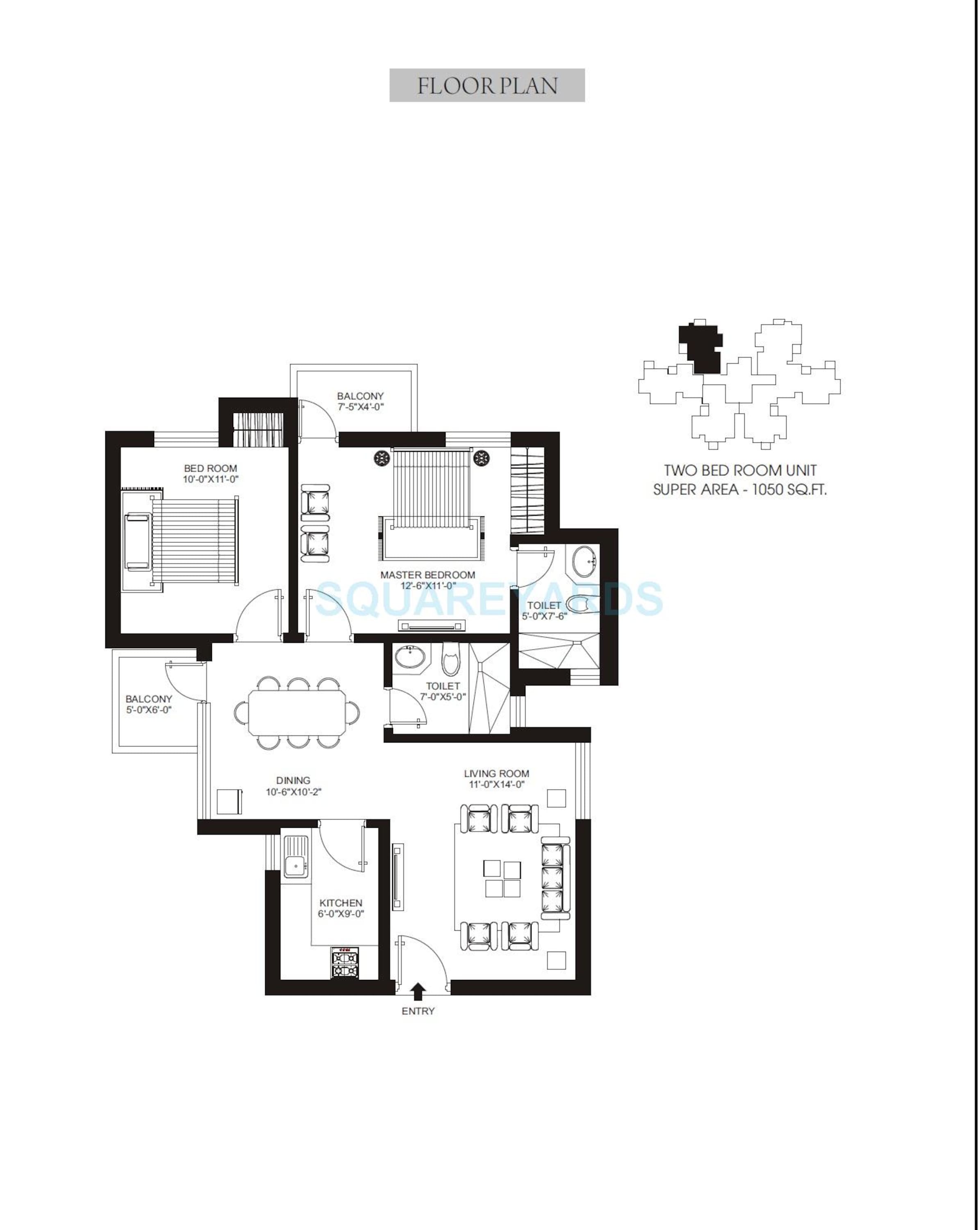 orris aster court apartment 2bhk 1050sqft 1
