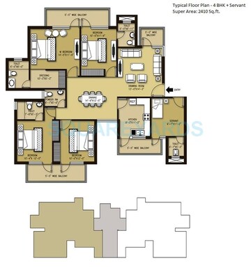  4 BHK Apartment at Orris Aster Court Premier, Sector 85 – for Rent