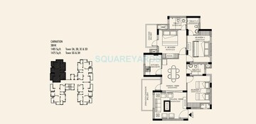  3 BHK Apartment at Orris Carnation Residency, Sector 85 – for Sale