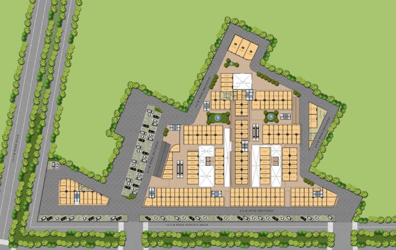 Floor plan of 143 Sq. Ft. Retail Shop in Orris Market City, Gurgaon