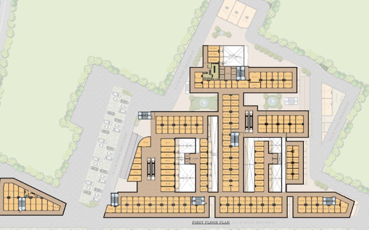 Floor plan of 388 Sq. Ft. Retail Shop in Orris Market City, Gurgaon