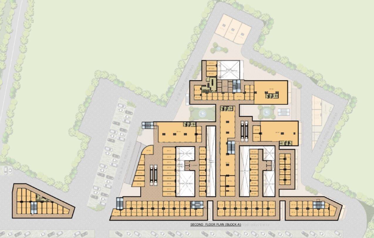 Floor plan of 450 Sq. Ft. Retail Shop in Orris Market City, Gurgaon
