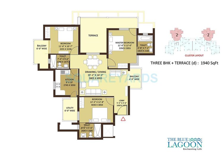orris the blue lagoon apartment 3bhk 1940sqft 1