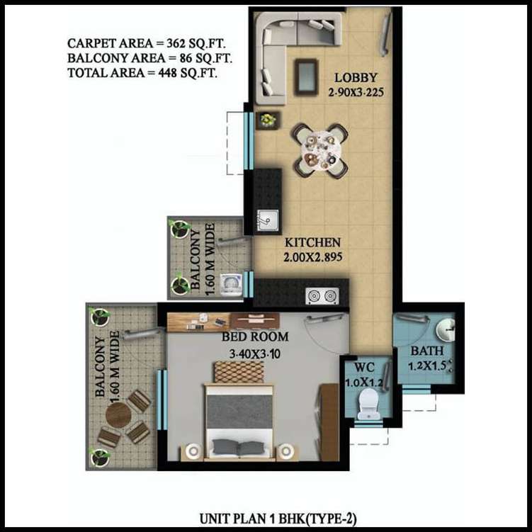 osb golf heights apartment 1 bhk 362sqft 20222821162832