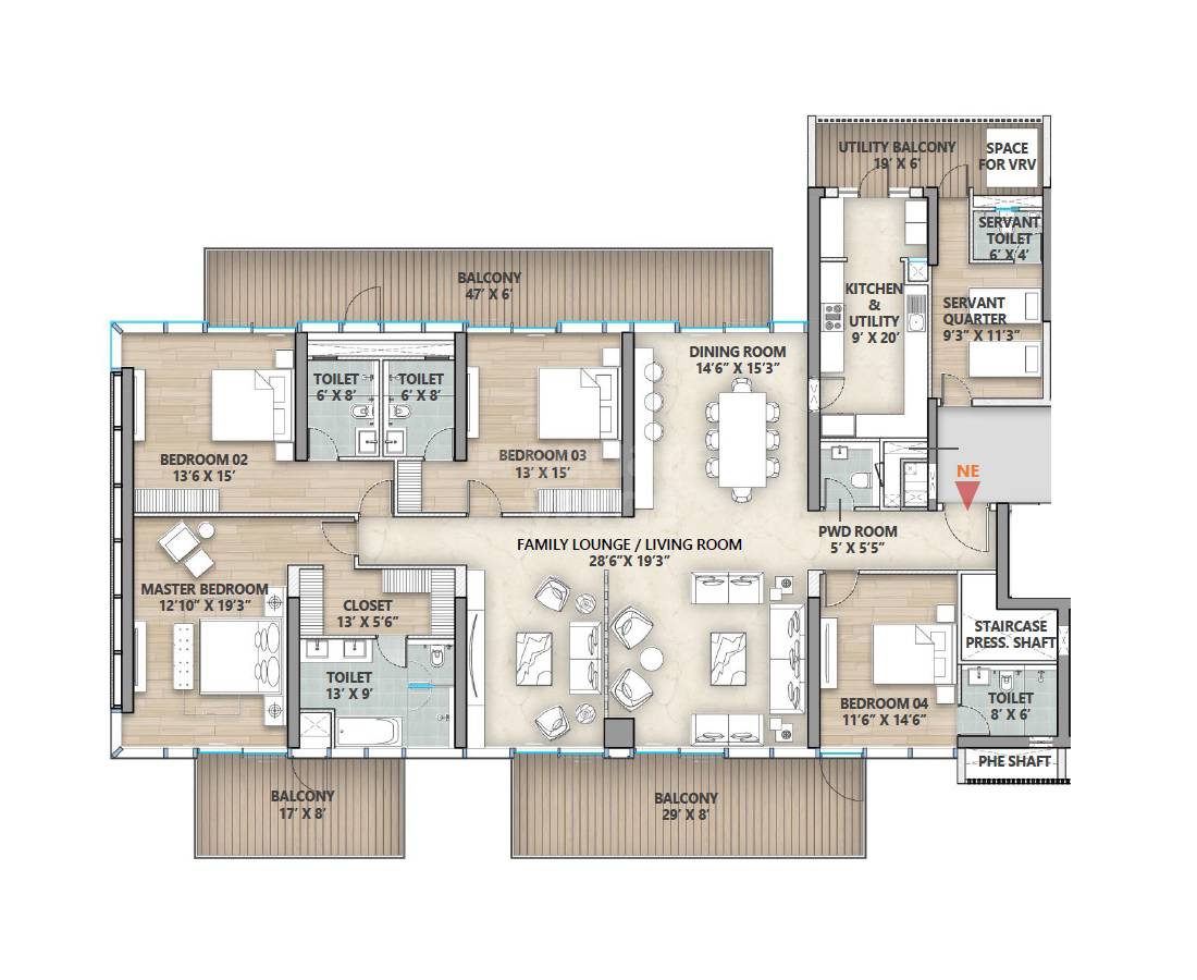 Other, paras-manor 4 Bedroom 4750 Sq.Ft. Apartment In Gwal Pahari Gurgaon 7961482