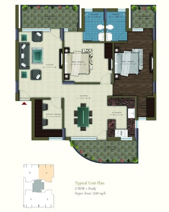 2 BHK Apartment For Resale in Pareena Coban Residences Sector 99a Gurgaon  6817255