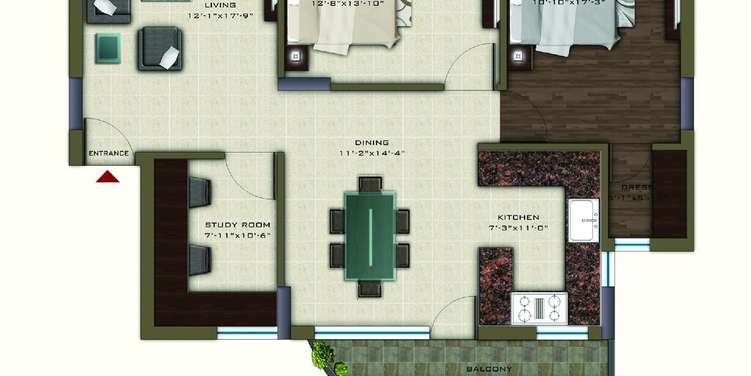 pareena coban residences apartment 2 bhk 1550sqft 20244624114619