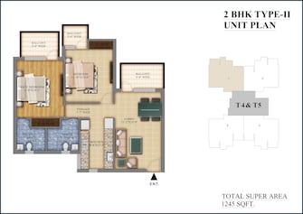 2 BHK Apartment For Rent in Pareena Micasa Nurpur Jharsa Gurgaon  7943757