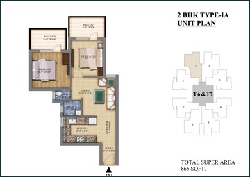  2 BHK Apartment at Pareena Micasa, Sector 68 – for Sale