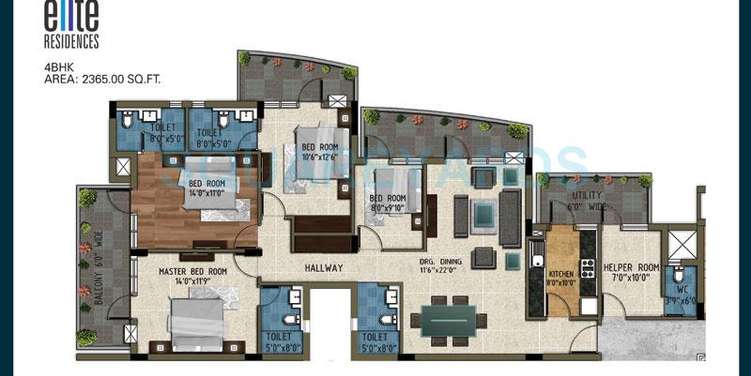 pareena the elite residences apartment 4bhk 2365sqft 1
