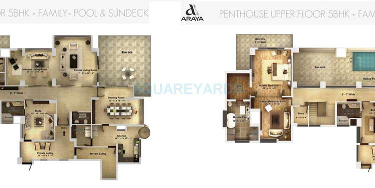 pioneer park araya penthouse 5bhk family pool 9625sqft 1