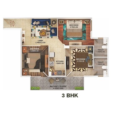  3 BHK Apartment at Pyramid Altia, Sector 70 – for Sale