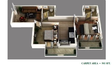  2 BHK Apartment at Pyramid Urban Homes, Sector 70a – for Sale